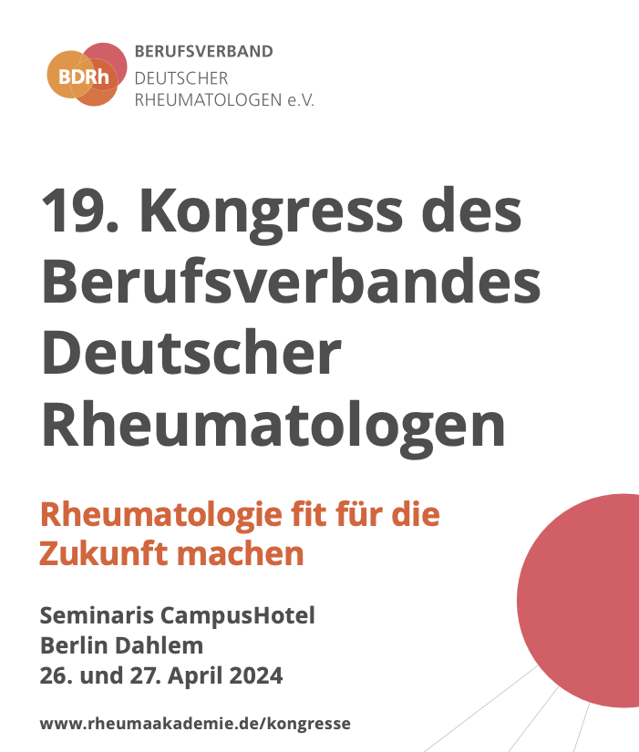 19. Kongress des Berufsverbandes Deutscher Rheumatologen (BDRh)